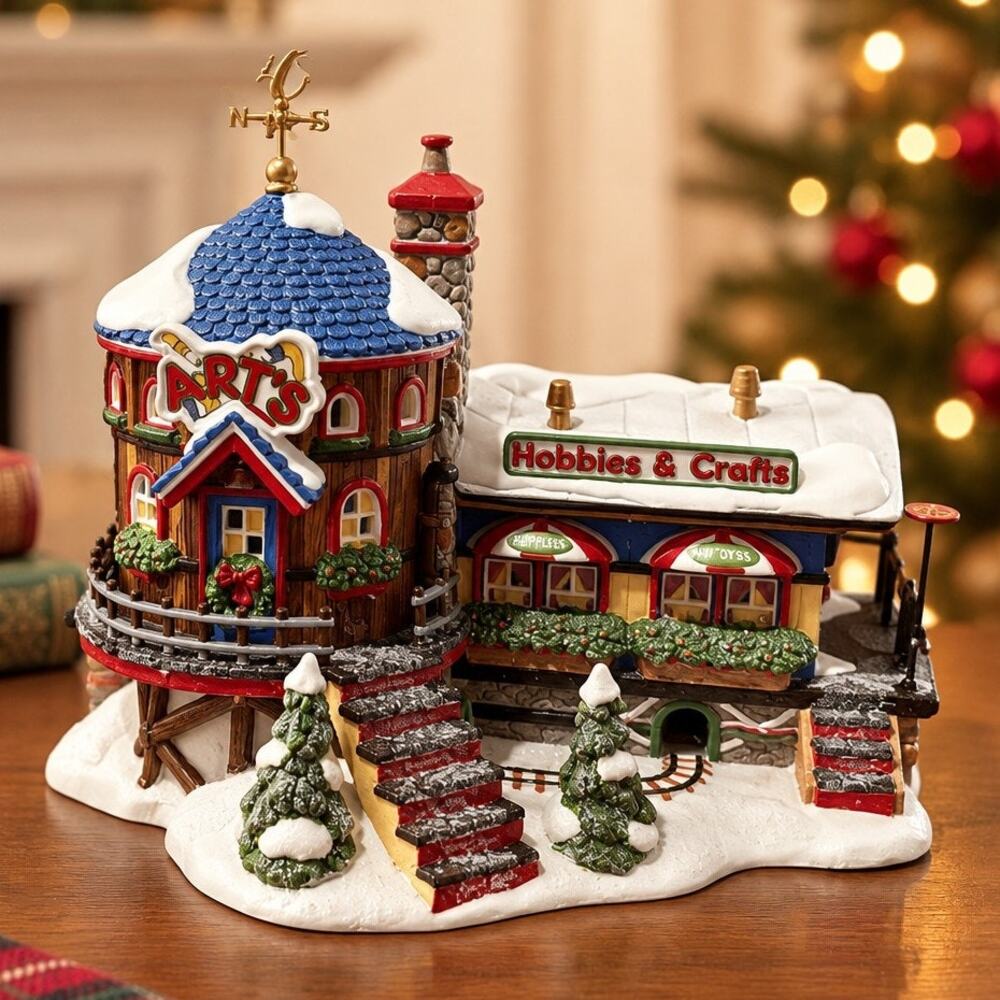 Vintage Dept 56 North Pole Art's Hobbies & Crafts 56.56897 Special Edition